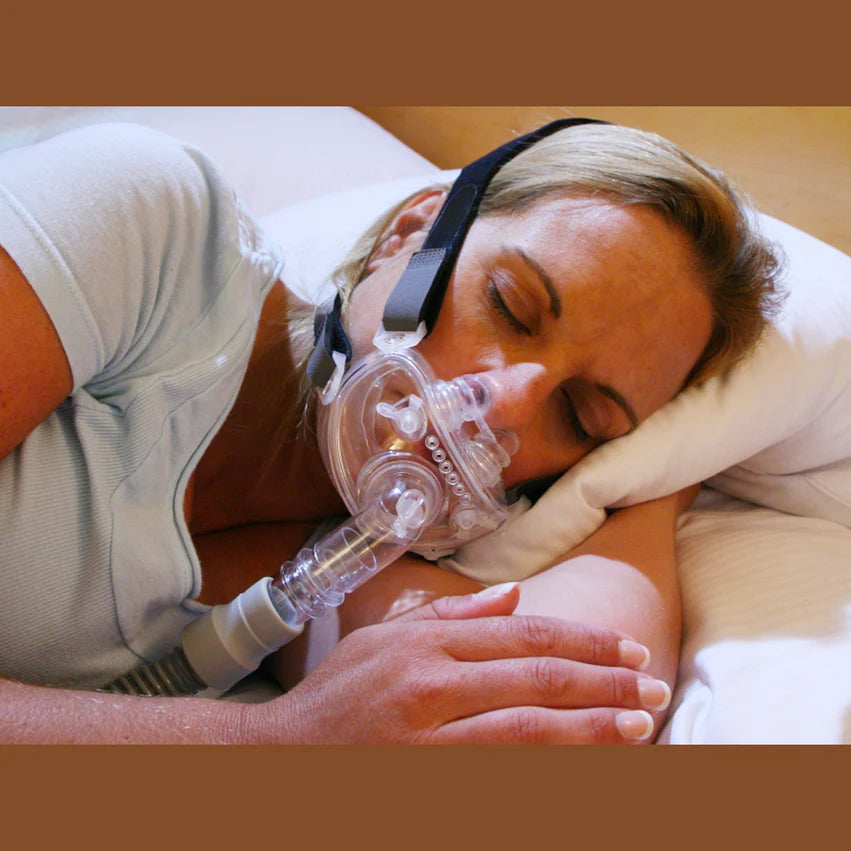 Hybrid Full Face Nasal Pillow CPAP/BiPAP Mask with Headgear